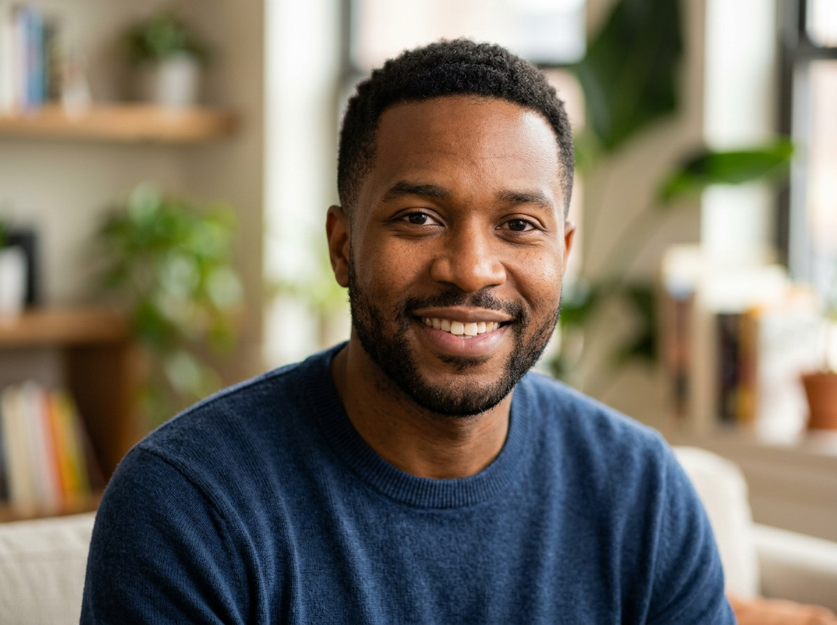 Marcus T. client avatar headshot smiling man in casual clothing